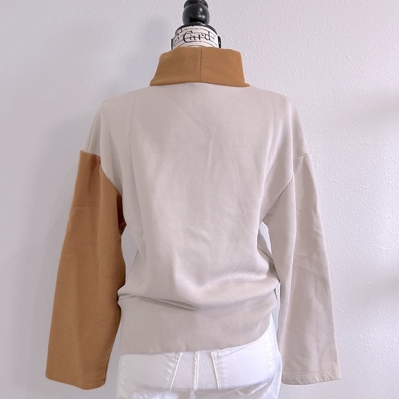 ZARA TRAFALUC | “BEST VIBES” COLOR BLOCK TURTLENECK - Picture 4 of 9